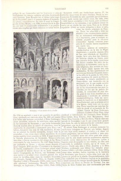 LAMINA V29924: Los santos de la abadia de Solesmes, Francia
