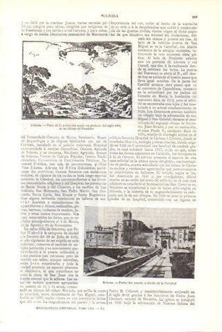 LAMINA V29934: Portal del puente y Catedral de Solsona
