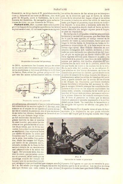LAMINA V29882: Operación de lanzar el paravane