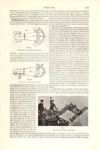 LAMINA V29882: Operación de lanzar el paravane