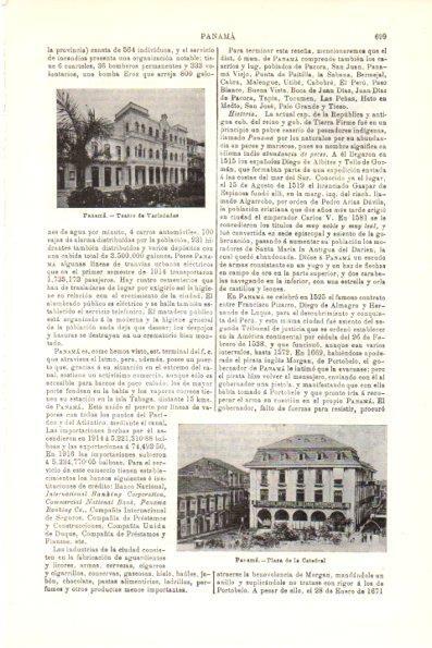LAMINA V29819: Teatro y Plaza de la Catedral en Panama