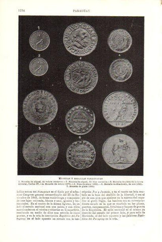 LAMINA V29867: Monedas y medallas de Paraguay