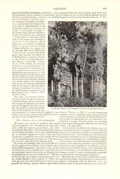 LAMINA V29872: Portal del Colegio de la antigua reduccion de San Ignacio-mini