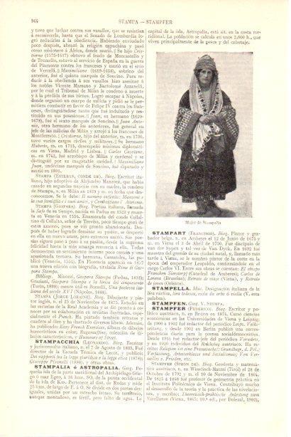 LAMINA V30049: Mujer de Stampalia