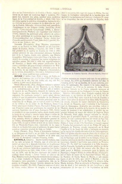 LAMINA V30037: Monumento de Federico Spinola en Genova