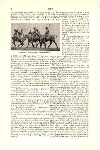 LAMINA V30102: Jugadores de polo por H. Haseltine