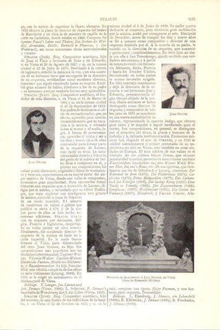 LAMINA V30074: Proyecto de monumento a Juan Strauss en Viena