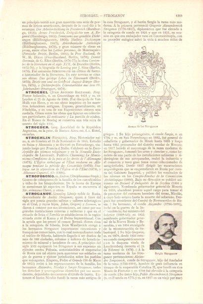 LAMINA V30080: Escudo de armas de los Stroganov