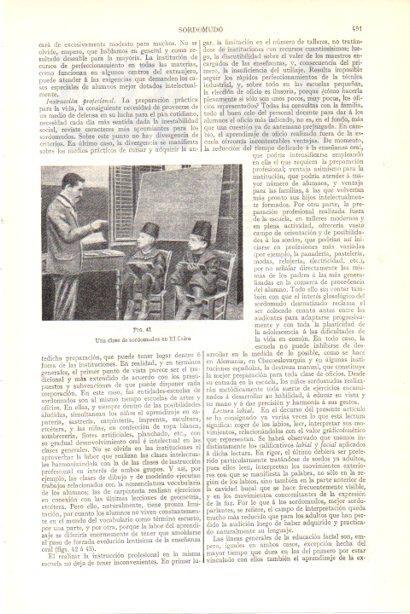 LAMINA V29985: Clase de sordomudos en El Cairo