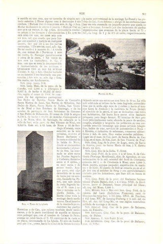 LAMINA V29962: Puerto y Torre de la iglesia de Son