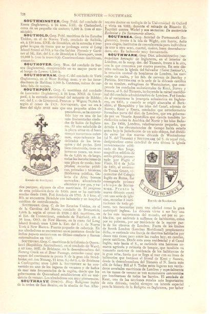 LAMINA V30015: Escudo de Southport y Southwark