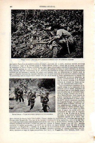 LAMINA V29625: Tropas norteamericas en Nueva Guinea