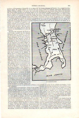 LAMINA V29634: Mapa invasion de Italia