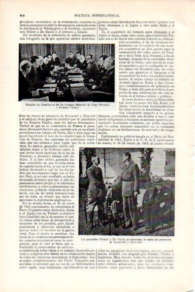 LAMINA V29663: Generales Giraud y De Galle junto a Roosevelt y Churchill