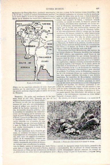 LAMINA V29652: Puesto de observacion en el frente de Assam, Birmania