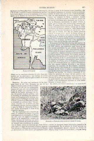 LAMINA V29652: Puesto de observacion en el frente de Assam, Birmania