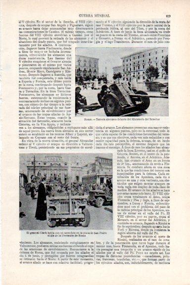 LAMINA V29639: General Clark el dia de la liberacion de Roma en plaza San Pedro