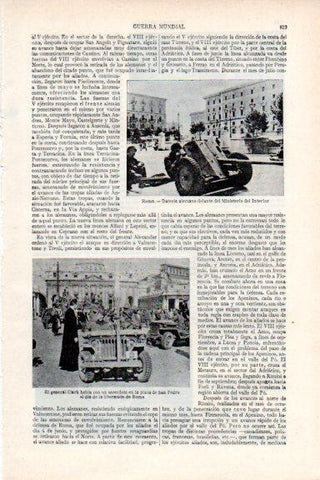 LAMINA V29639: General Clark el dia de la liberacion de Roma en plaza San Pedro
