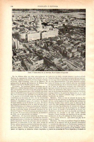 LAMINA V29559: Vista aerea de La Habana y el Capitolio, Cuba