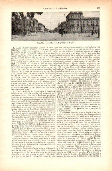 LAMINA V29557: Avenida de la Republica en Bogota