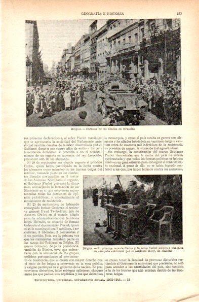 LAMINA V29551: Entrada de los aliados en Bruselas