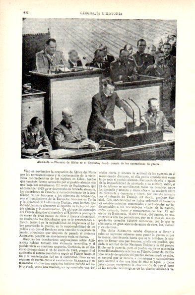 LAMINA V29545: Discurso de Hitler en el Reichstag