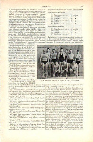 LAMINA V29539: C. N. Barcelona campeon de España de 1942
