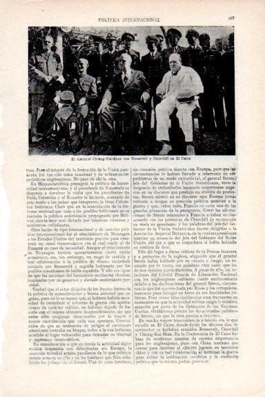 LAMINA V29666: Chiang-Kai-Shek con Roosevelt y Churchill en El Cairo 
