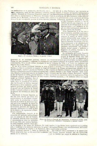 LAMINA V29587: Darlan, Eisenhower, Cunningham y Giraud despues del desembarco, Africa del Norte