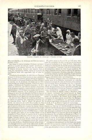 LAMINA V29581: Reparto de viveres por el Socorro nacional en Francia