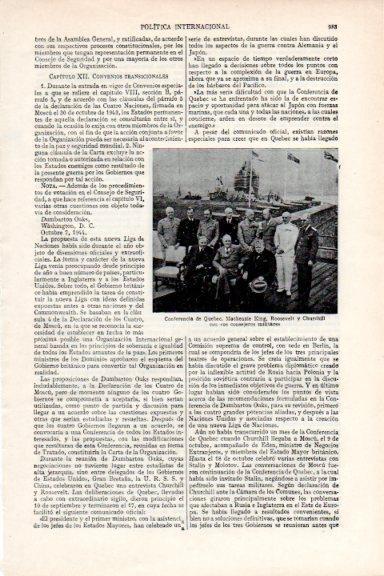 LAMINA V29668: Mackenzie King, Roosevelt y Churchill en Conferencia de Quebec