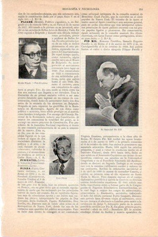 LAMINA V29742: Pio XII y Ezio Pinza