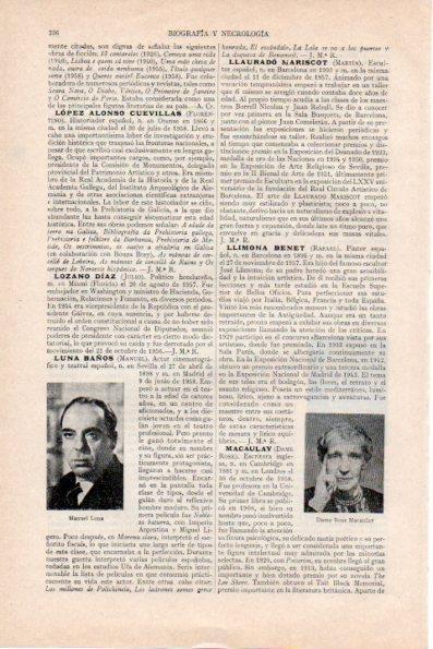 LAMINA V29739: Manuel Luna y Dame Rose Macaulay