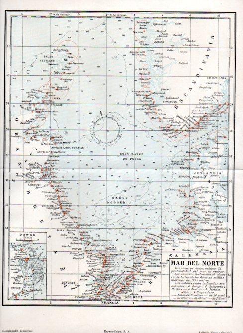 LAMINA V29802: Mapa del Mar del Norte