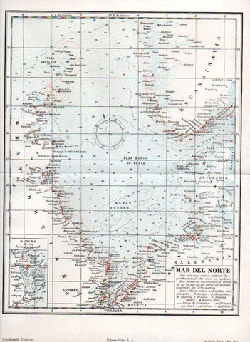 LAMINA V29802: Mapa del Mar del Norte