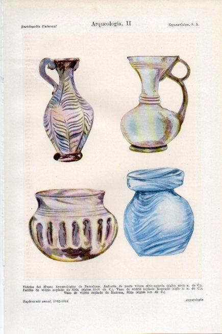 LAMINA V29797: Vidrios del Museo Arqueologico de Barcelona I