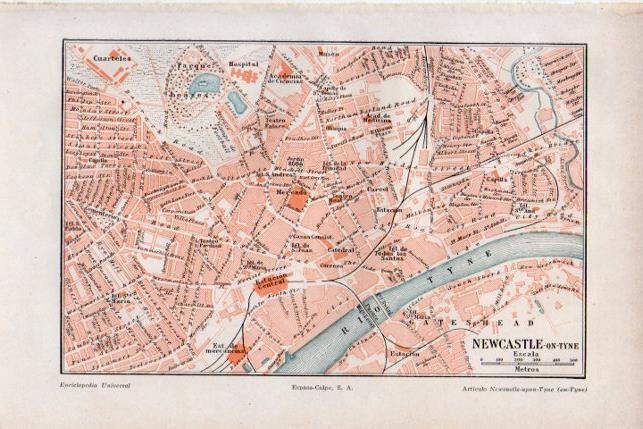 LAMINA V29789: Plano de Newcastle-on-Tyne