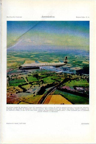 LAMINA V29690: Jet-liner De Havilland Comet IV en 1958