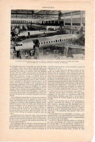 LAMINA V29684: Birreactor frances SE-210 Caravelle en Talleres de Sud-Est