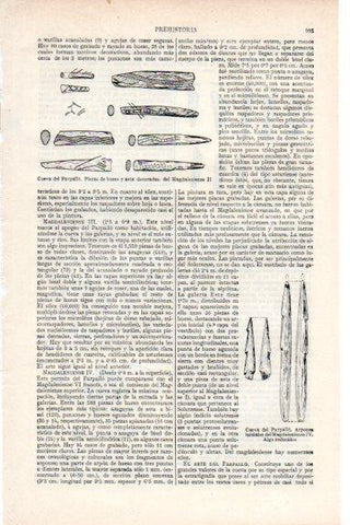 LAMINA V29670: Dibujos de arpones y piezas de hueso de la Cueva del Parpallo