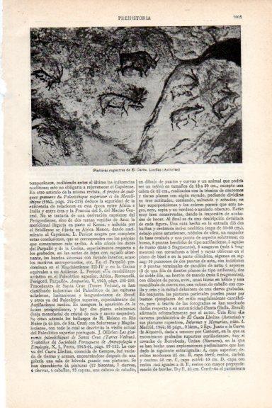 LAMINA V29672: Pinturas rupestres de El Cuetu, Asturias
