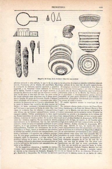 LAMINA V29674: Megalito del Llano de la Atalaya con su ajuar