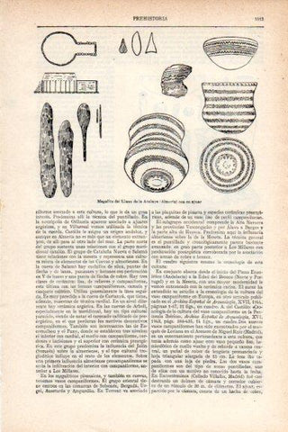 LAMINA V29674: Megalito del Llano de la Atalaya con su ajuar