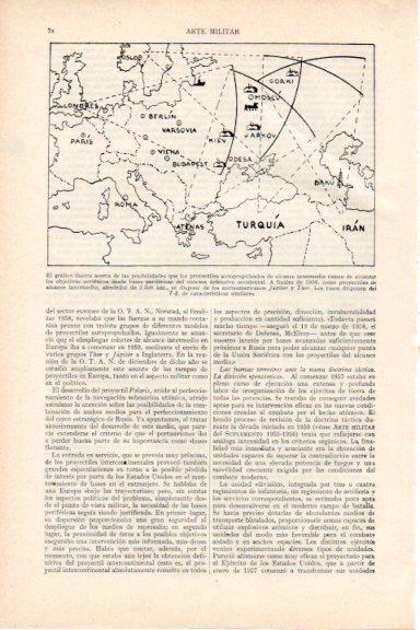 LAMINA V29701: Grafico de posibilidades de proyectiles para alcanzar objetivos sovieticos desde occidente