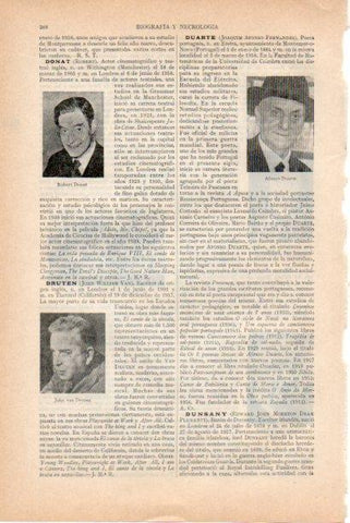 LAMINA V29732: Robert Donat y Afonso Duarte
