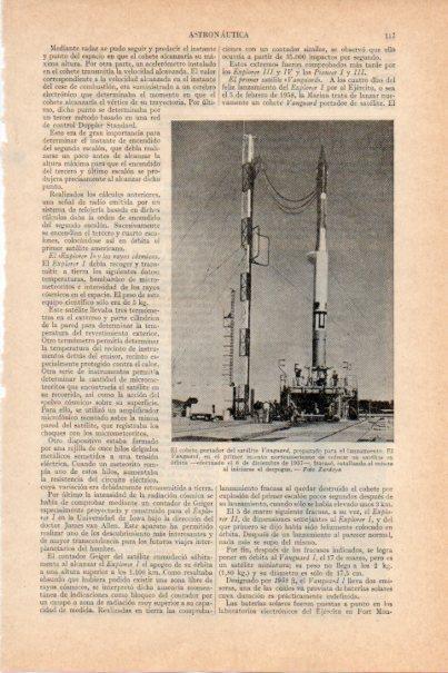 LAMINA V29720: Cohete portador del satelite Vanguard en 1957
