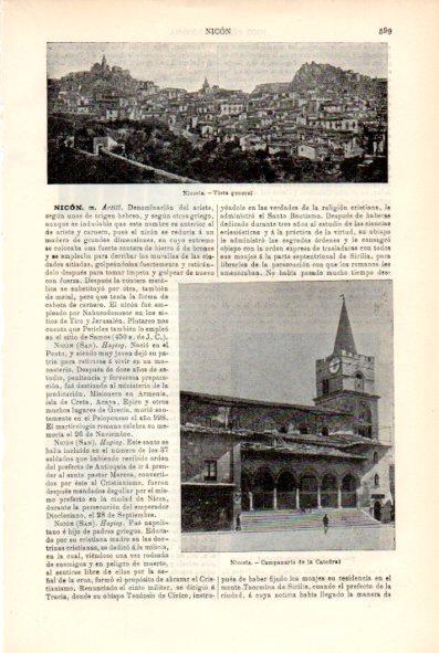 LAMINA V29348: Vista y campanario de la Catedral de Nicosia