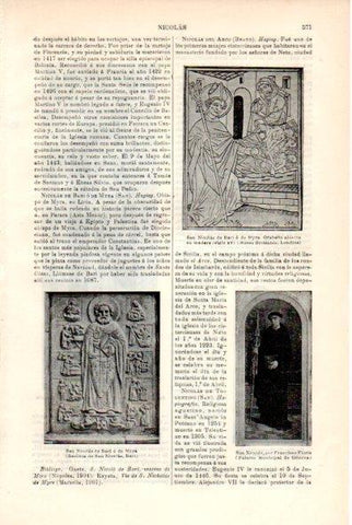 LAMINA V29342: San Nicolas de Bari o de Myra