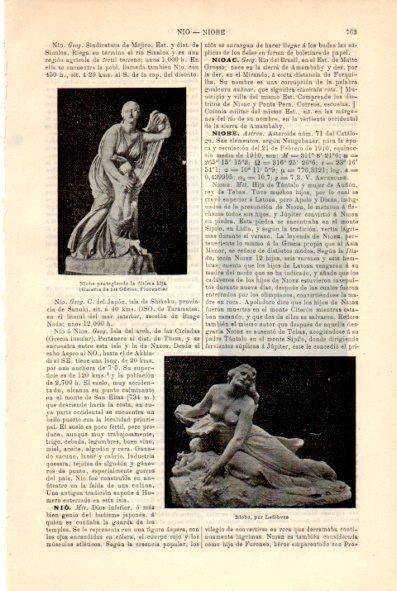 LAMINA V29382: Niobe escultura por Lefebvre