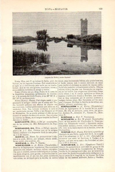 LAMINA V29374: Laguna de Ninfa y torre Gaetani